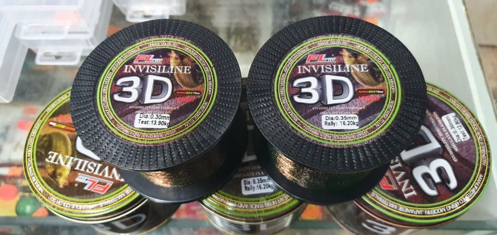 3D шаранска корда FL INVISTILINE 300м. и 1200м.