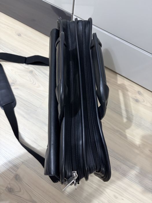 Geanta laptop HP, originala, piele naturala, 17”