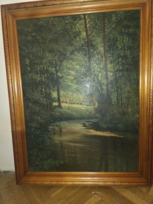 Vand tablou  pictat manual pe panza