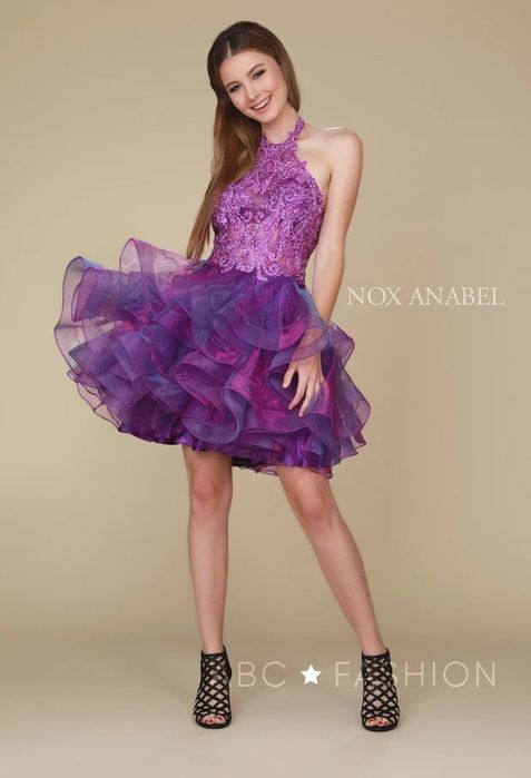 Vand rochie mov NOX ANABEL, noua, cu eticheta