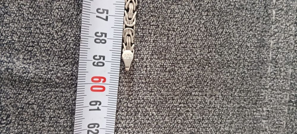 Vând lanț de barbati original 100 %de argint (AG925 ) placat cu RODIU