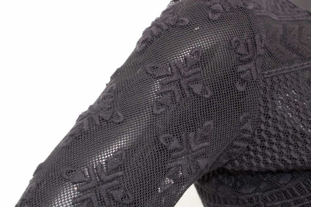 Isabel Marant H&M оригинална дамска блуза черна дантела памук 34 XS