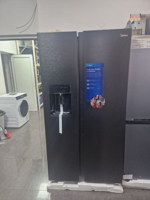 Side By Side Midea Dark Inox Чисто Нов