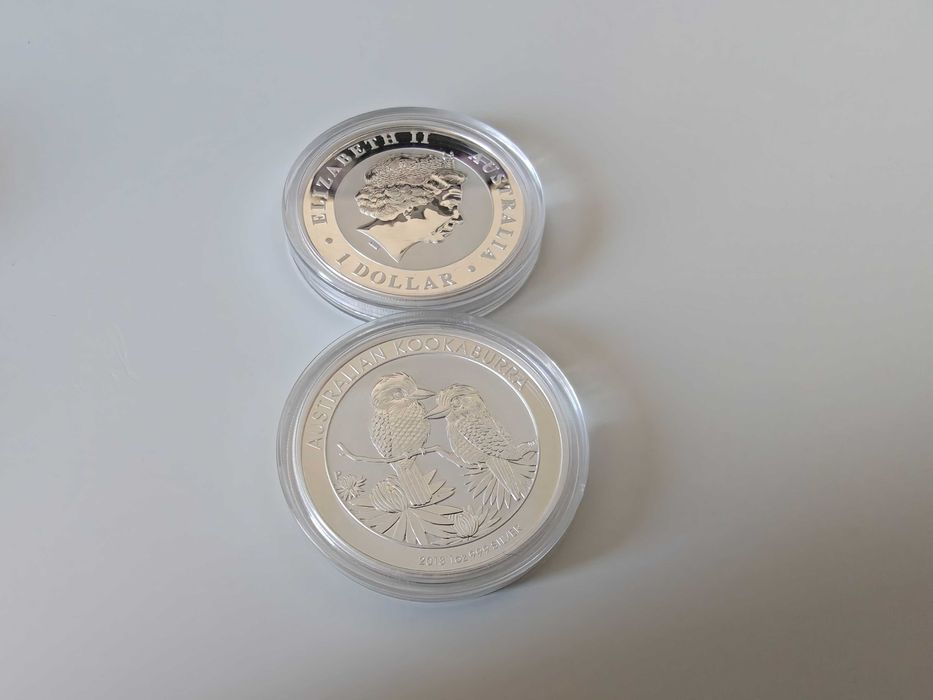 Сребърна монета, 1 oz Австралийска кукабура 2013, 99.99% сребро