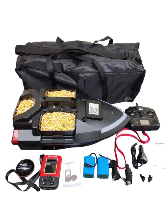 Barcuta de plantat cu GPS si Sonar navomodel cu 3 cuve 2 motoare 2 bat