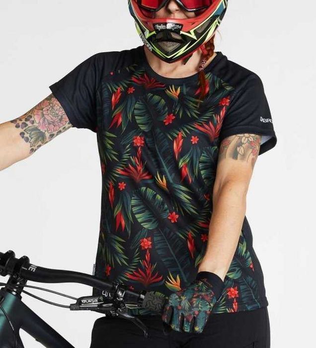 Tricou mountainbike dama Dharco Classic Jersey SS Tropical