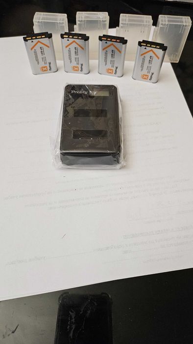 4 бр. батерии NP-BX1 за Sony RX100III и зарядно