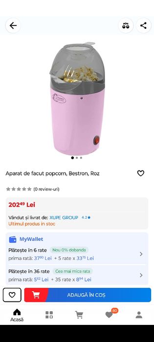 Aparat popcorn Bestron