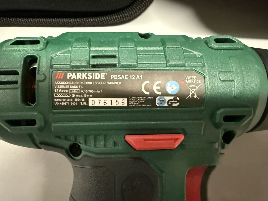 Autofiletanta / surubelnita / masina de gaurit cu acumulator Parkside