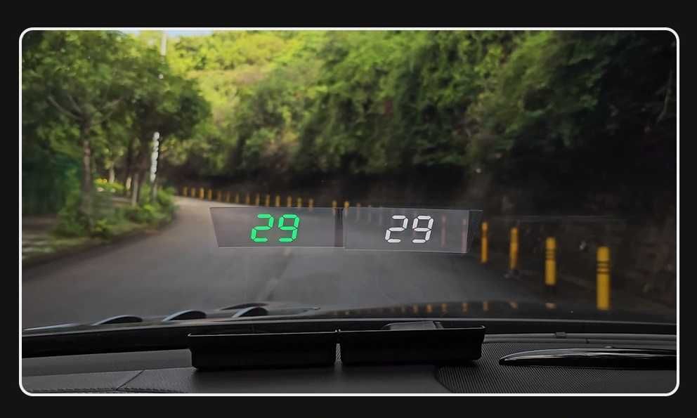 Километраж с GPS, автомобилен цифров скоростомер, LED дисплей, HUD Display, ХУД, Универсален