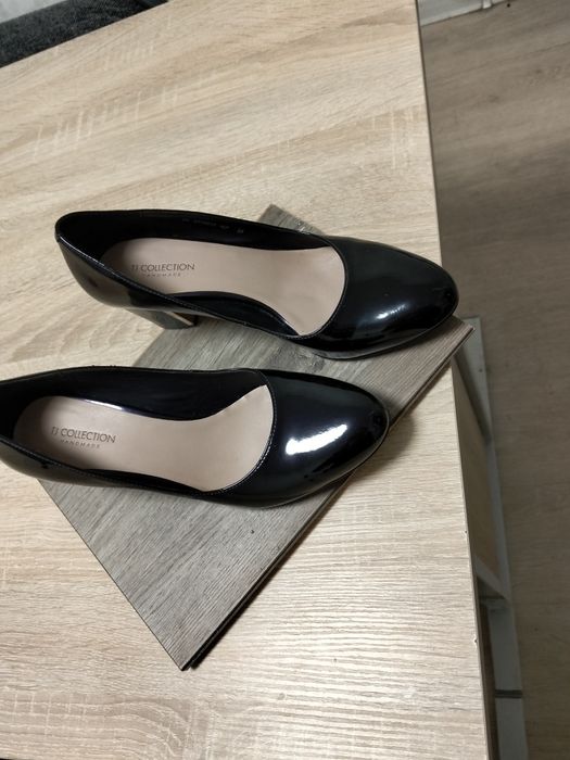 Туфли кожаные лакированные