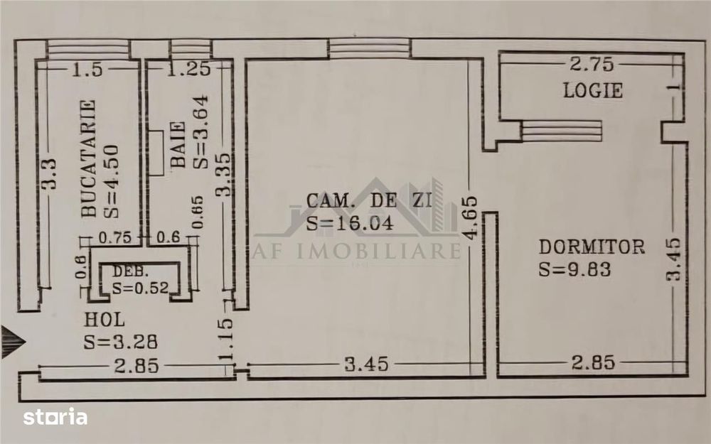 Apartament cu 2 camere