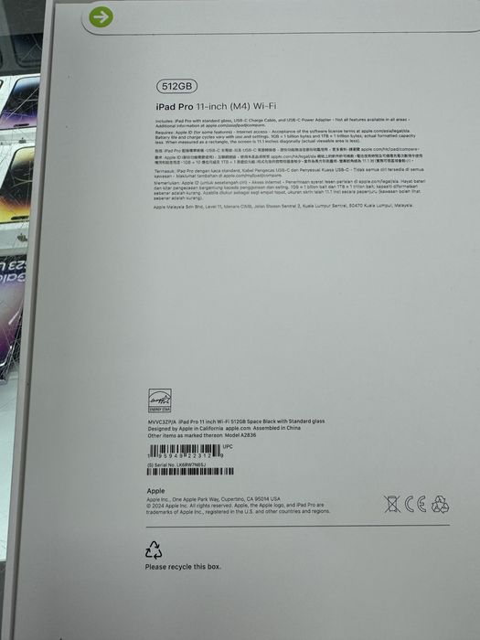 Ipad pro 11 inch M4 512 wifi