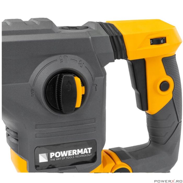 Rotopercutor SDS Plus 5.5J 2600W, masina gaurit percutie, Powermat