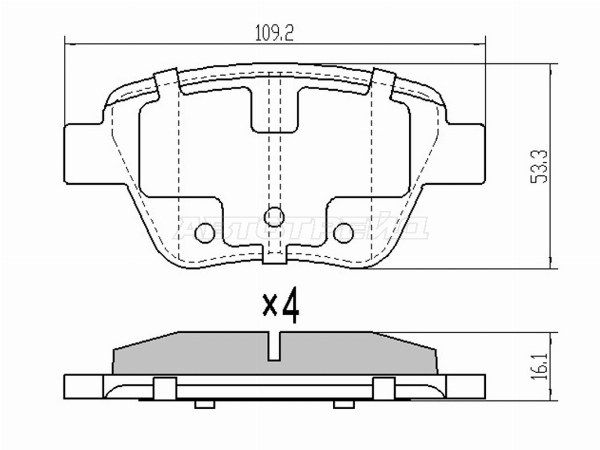 Колодки тормозные зад  Skoda Octavia
