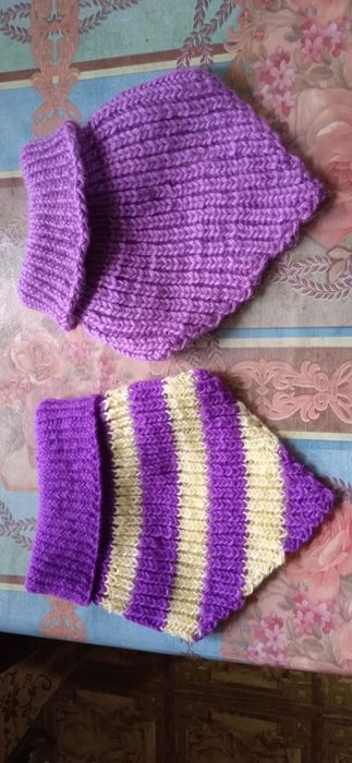 Шерстяные носки и пуховые