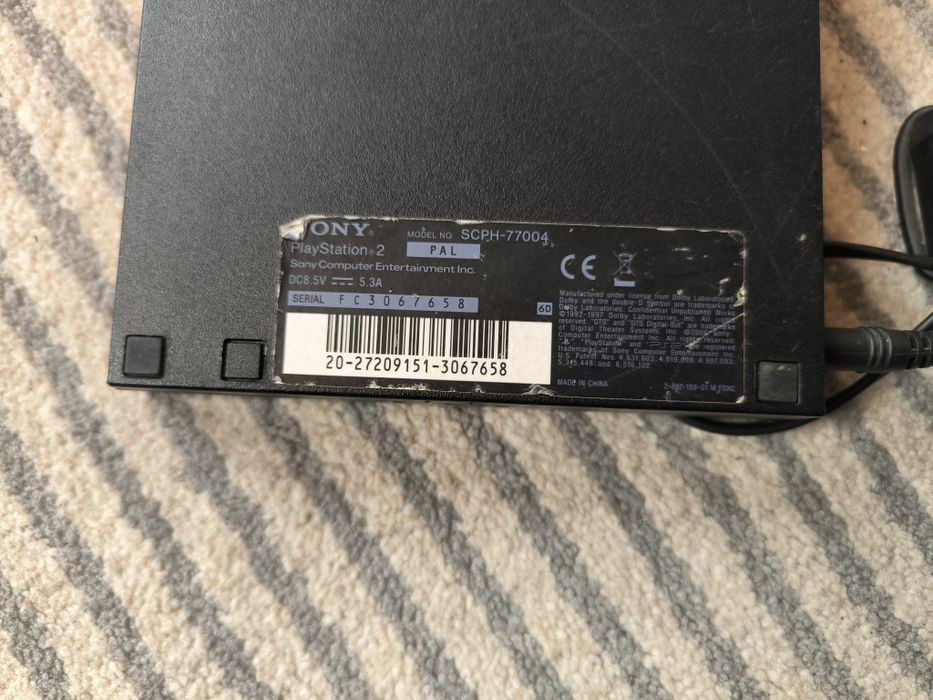 Ps2 slim  с адаптер и кабел