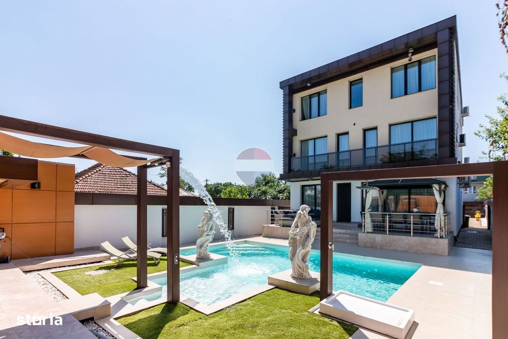 Casa\Vilă Balotesti, 7 camere cu Piscină, Garaj Subteran