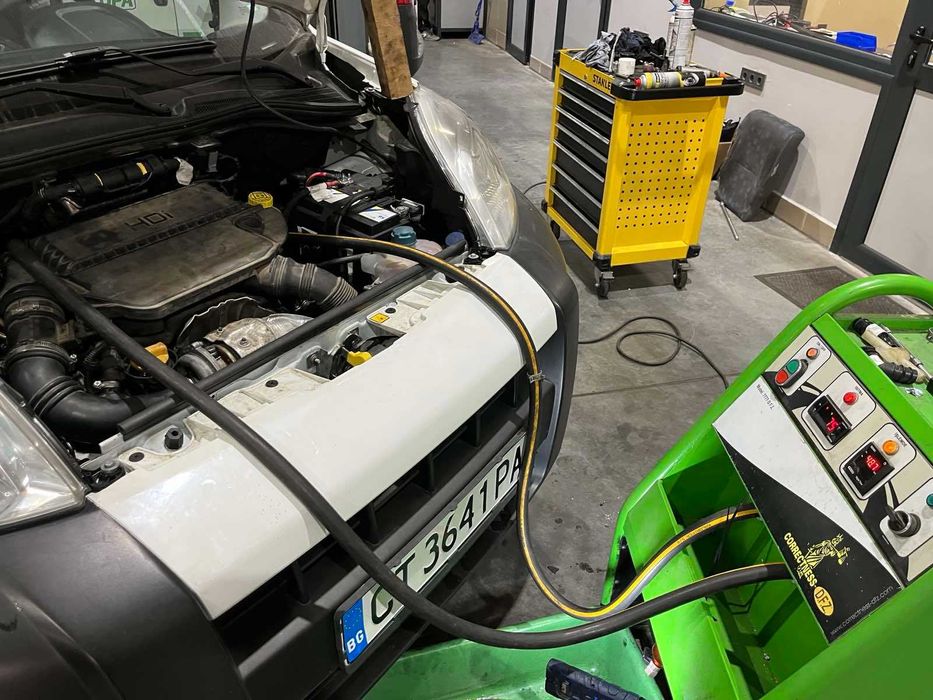 Машинно почистване на автомобилни радиатори