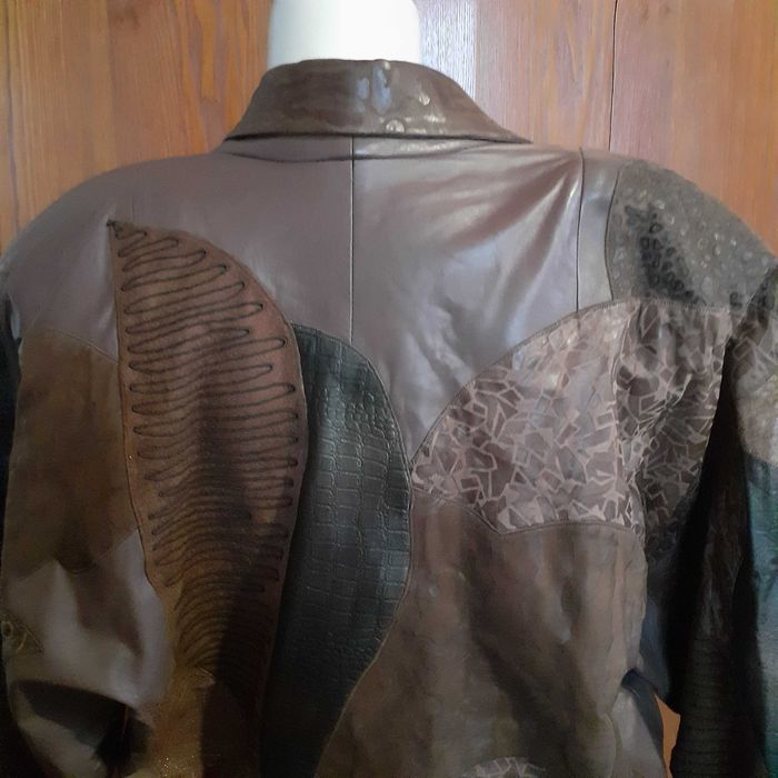 sacou deosebit din piele naturala