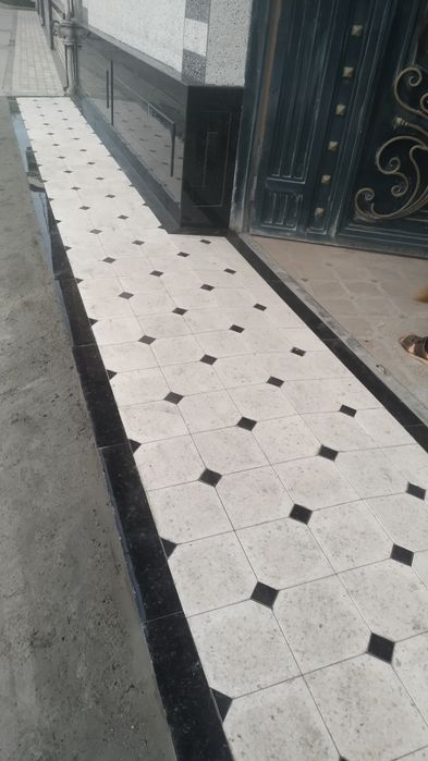 Кафель гранит мрамор сокил брусчатка териш хизмати