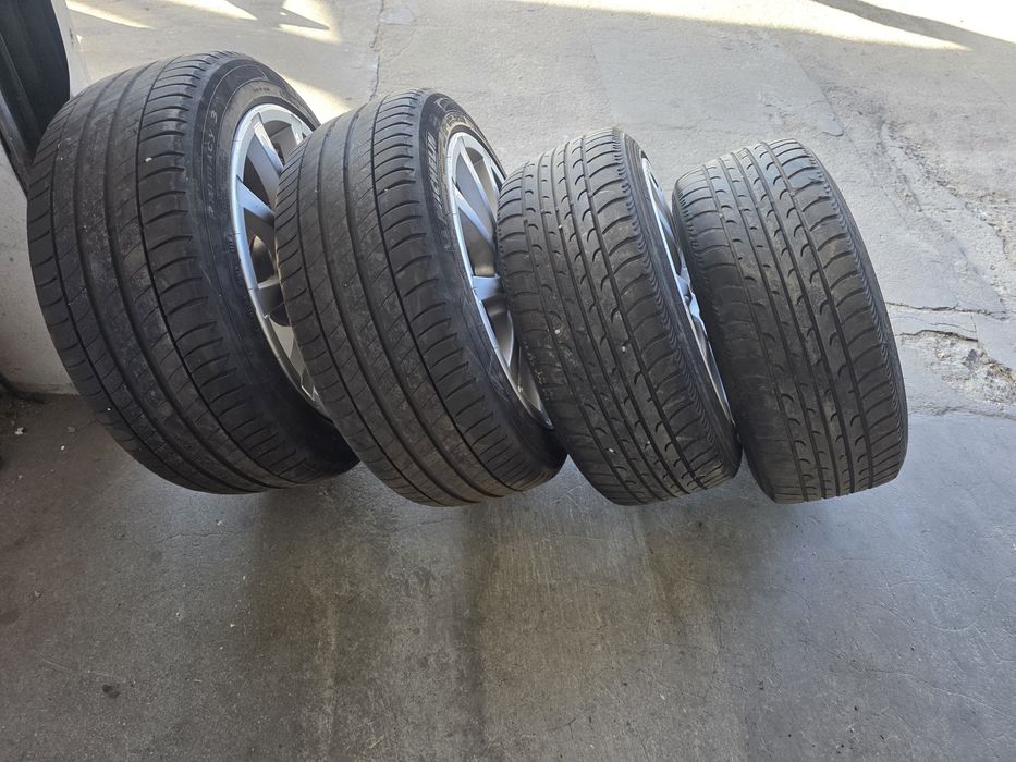 Jante 5x100 r17+anvelope