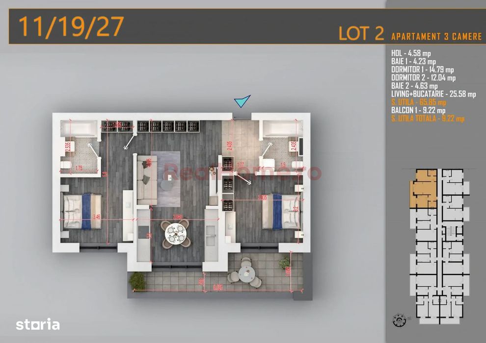 Apartament 3 camere Theodor Pallady Oferta Parcare Imobil Nou