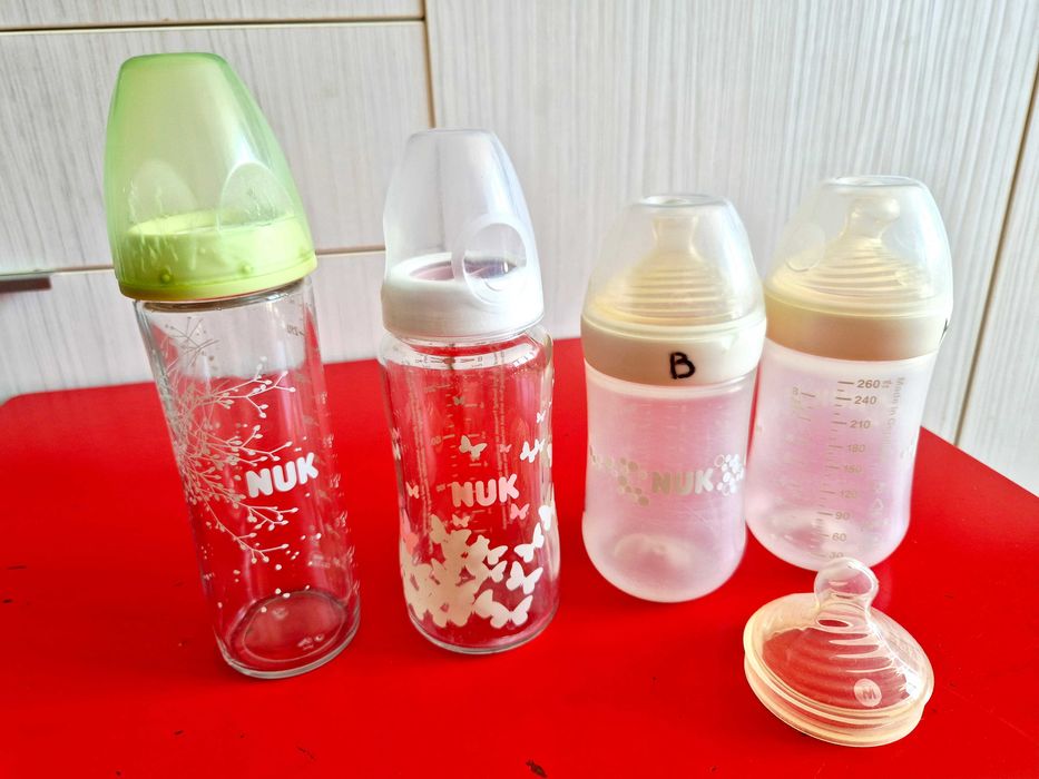 Шишета биберон за бебе Chicco, Nuk, Pflips Avent