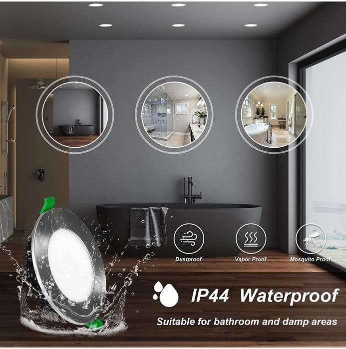 LED  луни Alusso, 10W 6 броя димируема хром ф113 мм