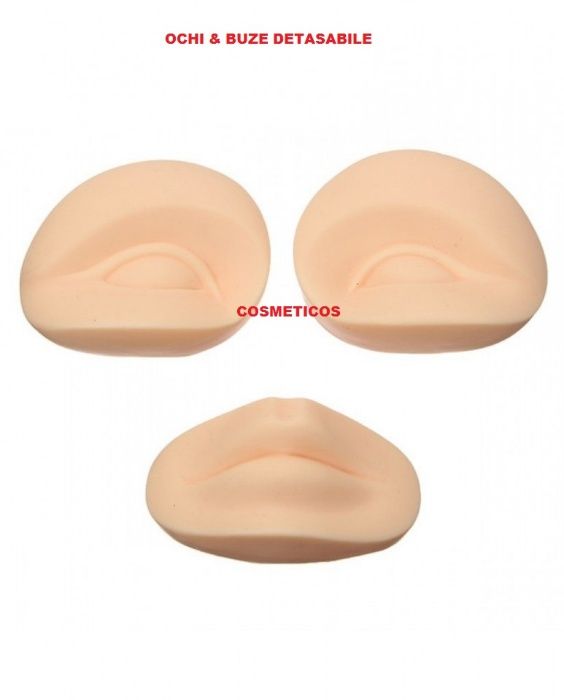 Cap practica machiaj/ cap practica gene false, ochi / buze detasabile
