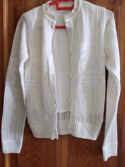 Кофта 42-44. Джемпер школьный белый