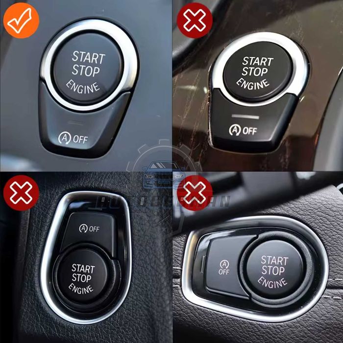 BMW бутон OFF старт стоп черен гланц старт стоп система F52 G30 Г31 Г38 F90 Г01 G08 G02 F98 G32 G11 G13 стартер интериор част черен гланц БМВ tuning