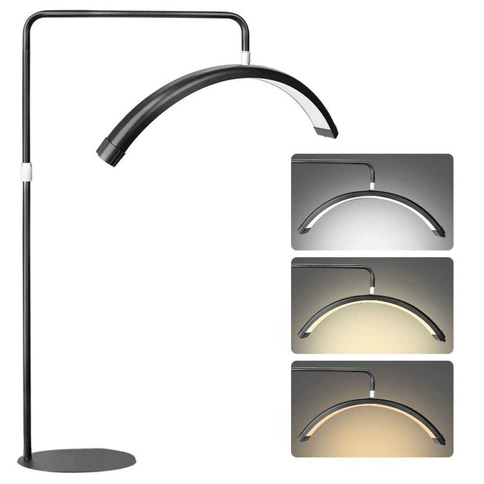 Lampa semiluna | Moonlight LED premium | 50w, 28inch | roz/alba/neagra