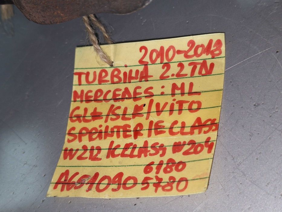 Turbina Mercedes 2.2CDI ML, GL, SLK, VITO, SPRINTER, E CLASS