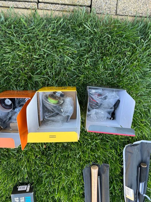 Lanseta si mulineta spinning  Shimano, Daiwa, DAM, Fox Rage