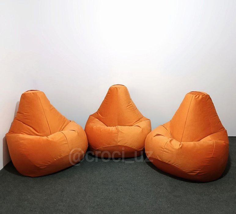 Кресло мешок. Бин-бег, бинбэг, бескаркасный пуфик груша, bienbag