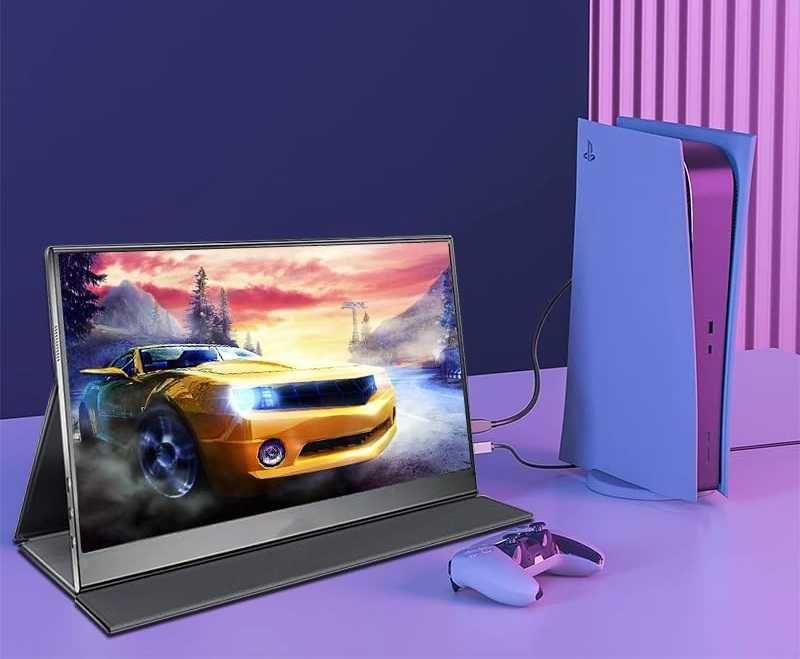 ARWOEIS 15.6 100% sRGB HDR FHD IPS Преносим Монитор 1080P USB-C HDMI за Лаптоп, Raspberry, PS4, PS5 XBOX