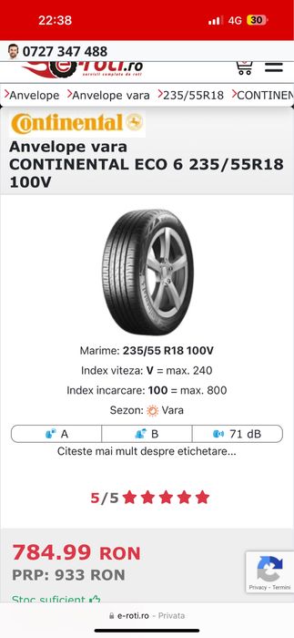 Jante DEZENT R18 + Anvelope 235/55/18 Continental BMW Audi Vw Seat