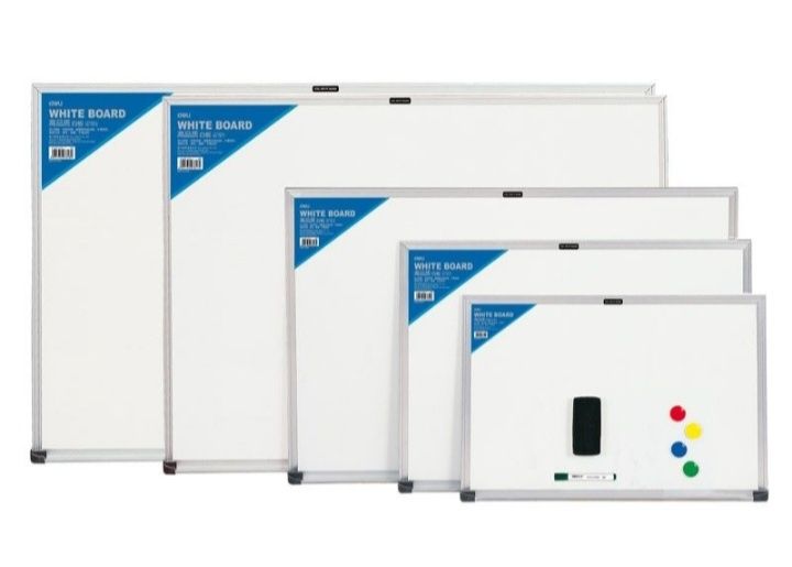 Доска магнитно-маркерная Deli белый 90x120см