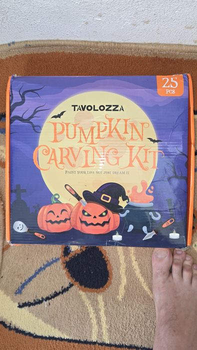 Set sculptat dovleci Halloween - Tavolozza (25 piese) - NOU