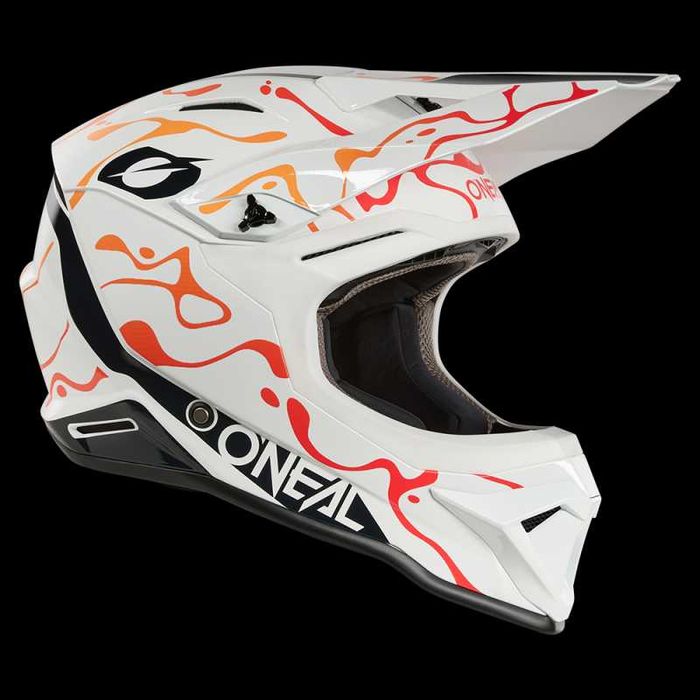 Каска O'NEAL 1SERIES Splash White/Orange V.26