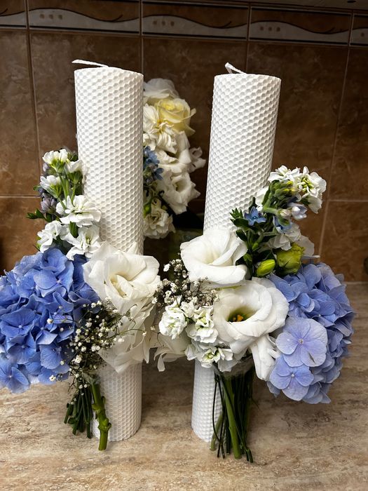 Buchet de mireasa, nasa, lumanari cununie, aranjamente florale