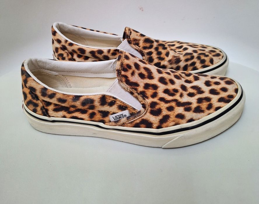Vans slip on леопардови обувки