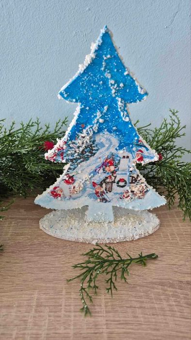 Дървени елхички ръчна изработка