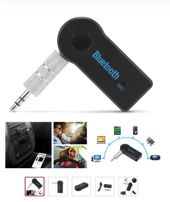 Bluetooth за кола блутут Aux хендсфри аукс аудио приемник жак 3.5мм