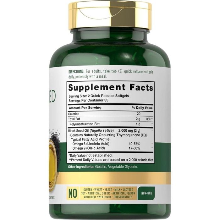Масло Чёрного Тмина Carlyle Black Seed Oil Softgel Capsules