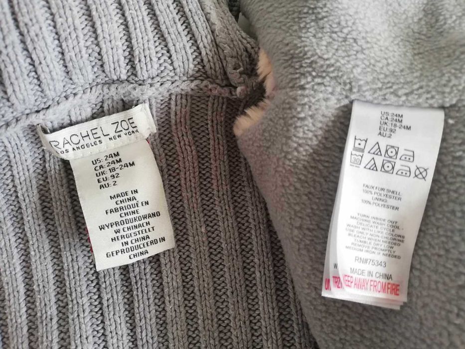 Rochita de iarna Rachel Zoe cu vesta, 24 m