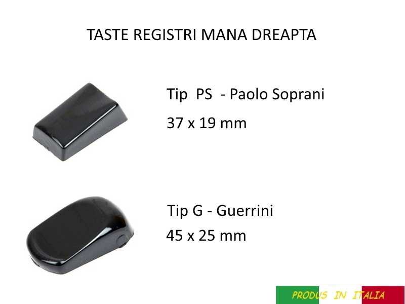 Vand taste registre mana dreapta acordeon  -  Italia