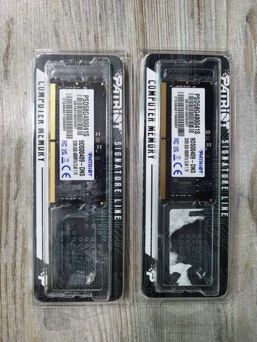 Оператив хотира ноутбуклар учун 8GB SoDIMM DDR5 4800 PATRIOT
