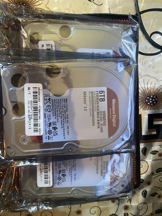 HDD WD Red 6TB NAS - Новые Запечатанные, 3 шт